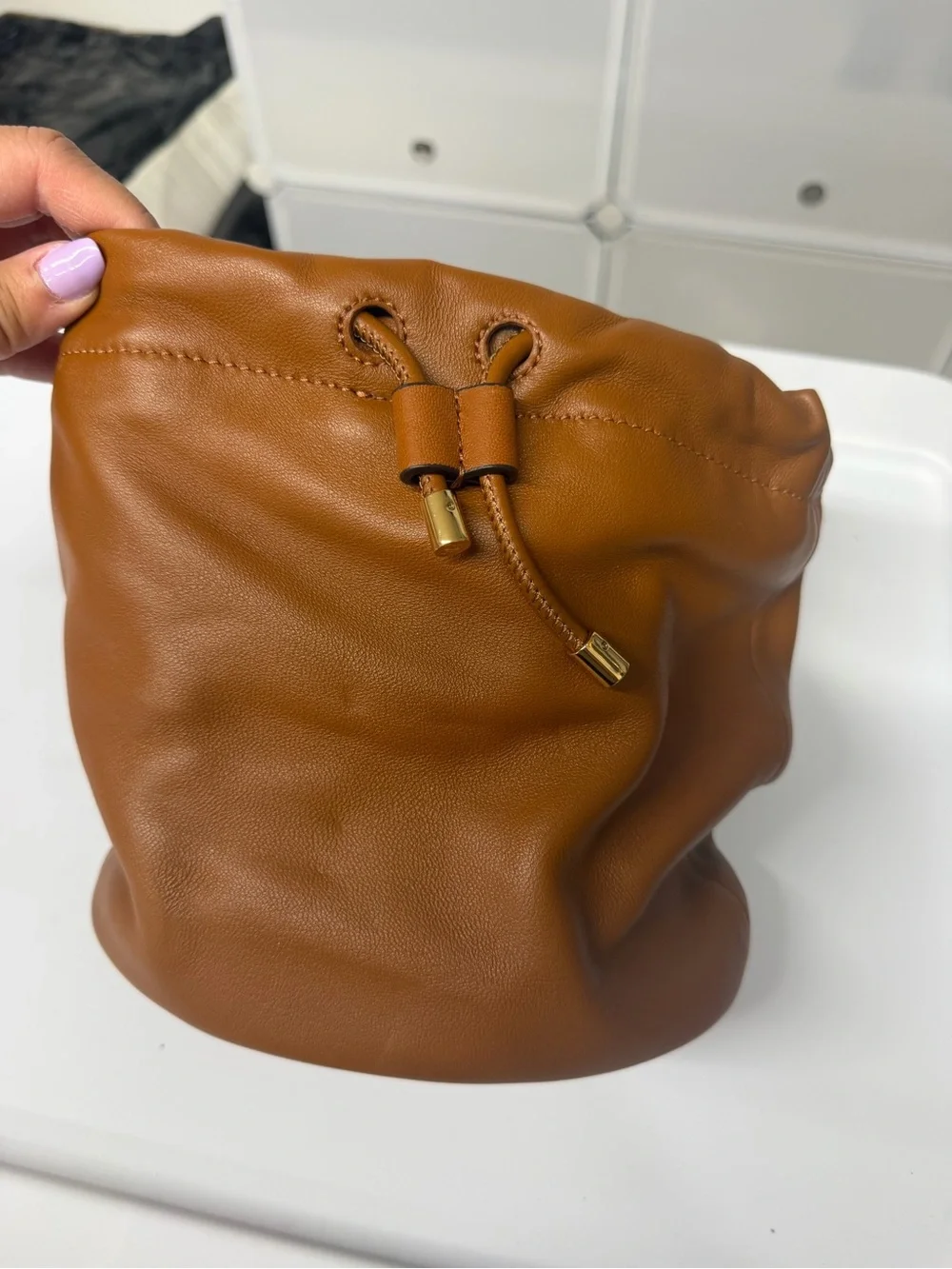 Nappa Leather Medium Emmy Bucket Bag